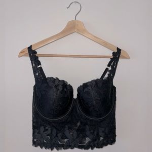 Victoria’s Secret 34 DD Floral Embroidery Lace Bustier